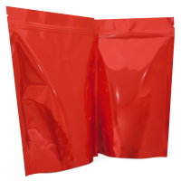 250g stand up pouches in red