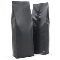 250g Side Gusset bag in matt black