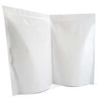 1kg stand up pouch with valve in matt white
