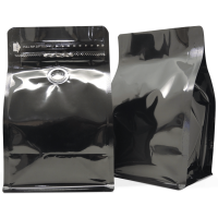 250g Box Bottom Bag with value in gloss black