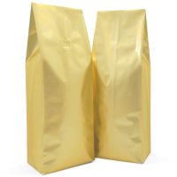500g Side Gusset Bag Gold with Valve