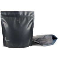 250g Wide Stand Up Pouches Matte Black